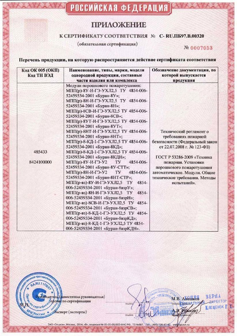 Сертификат соответствия стр.2