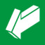 Знак E19 Открывать движением на себя (пленка 200х200 мм)